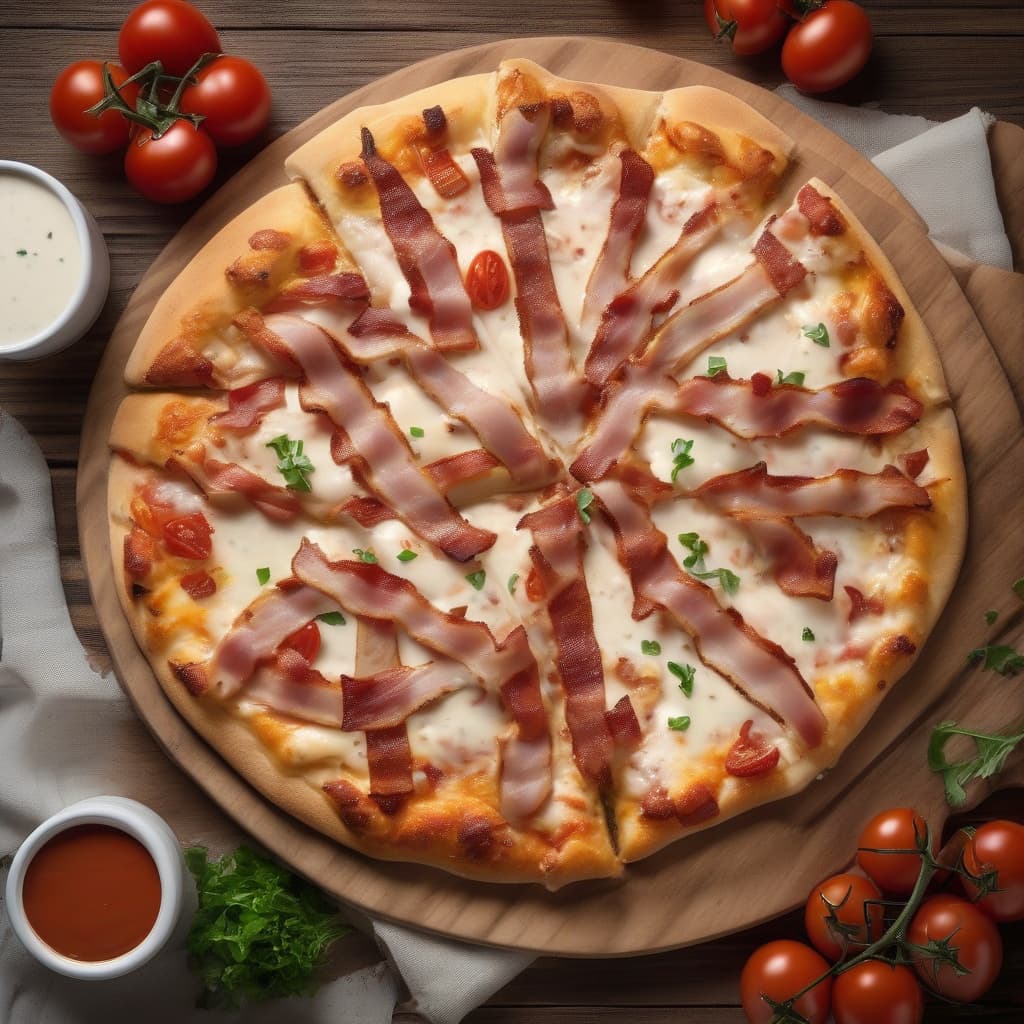 Chicken Bacon Ranch Pizza